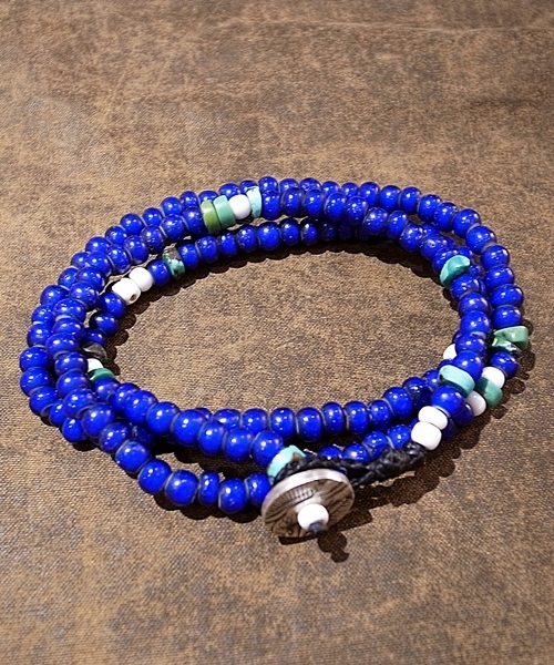 SHIPS（シップス）の「NORTH WORKS: オールドビーズ ブレス/ネックレス（ブレスレット・メンズ・レッド系その他/ブルー系その他/ブルー/ホワイト/その他・ONE SIZE）」の4枚目の写真