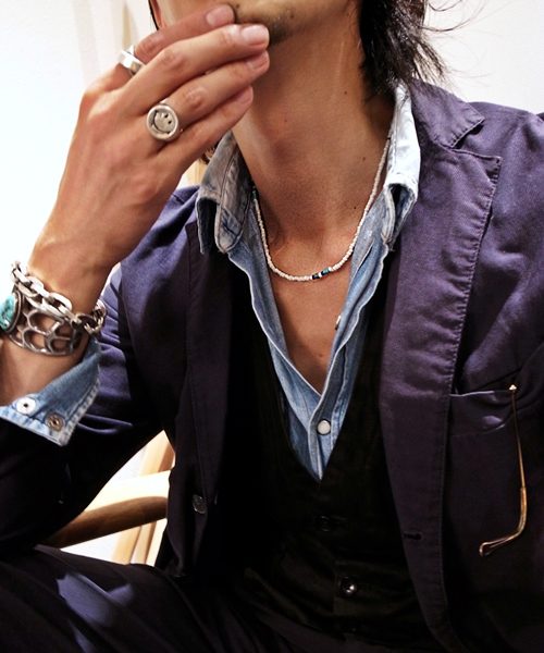 SHIPS（シップス）の「NORTH WORKS: オールドビーズ ブレス/ネックレス（ブレスレット・メンズ・レッド系その他/ブルー系その他/ブルー/ホワイト/その他・ONE SIZE）」の18枚目の写真