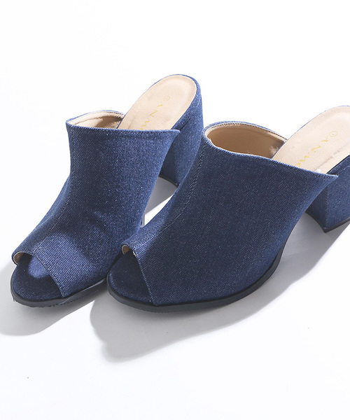 WEGO(ウィゴー)の「WEGO/スエードミュールサンダル(サンダル・レディース・ブラック/オレンジ/イエロー/ピンク/グレー/グリーン/ブラウン/インディゴブルー・MEDIUM/LARGE)」の6枚目の写真