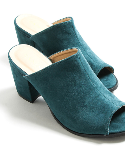 WEGO(ウィゴー)の「WEGO/スエードミュールサンダル(サンダル・レディース・ブラック/オレンジ/イエロー/ピンク/グレー/グリーン/ブラウン/インディゴブルー・MEDIUM/LARGE)」の5枚目の写真