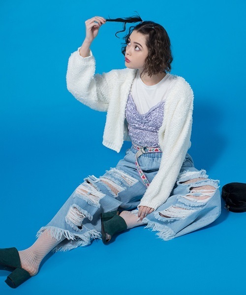 WEGO(ウィゴー)の「WEGO/スエードミュールサンダル(サンダル・レディース・ブラック/オレンジ/イエロー/ピンク/グレー/グリーン/ブラウン/インディゴブルー・MEDIUM/LARGE)」の19枚目の写真