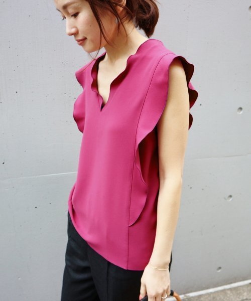 Iena イエナ の ライトwクロス フリルノースリーブブラウス シャツ ブラウス Wear