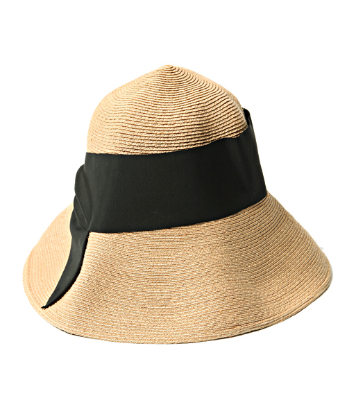 EFFE BEAMS(エッフェビームス)の「Athena New York / "RISAKO" ラフィア リボンハット(ハット・レディース・ブラック/チャコールグレー/クリーム・ONE SIZE)」の13枚目の写真