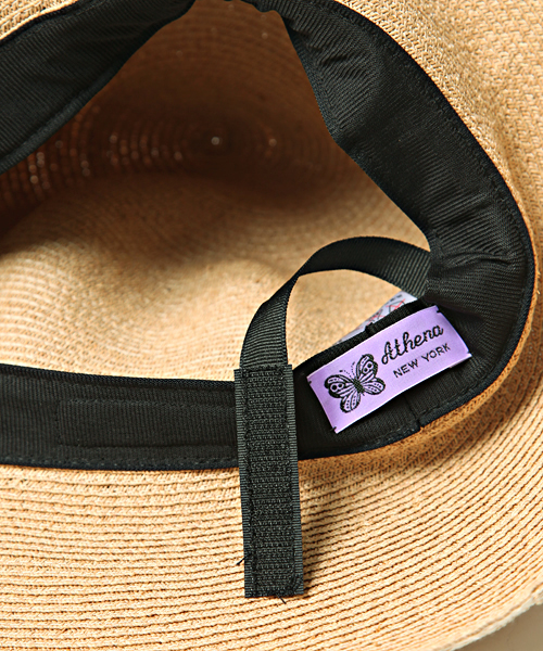 EFFE BEAMS(エッフェビームス)の「Athena New York / "RISAKO" ラフィア リボンハット(ハット・レディース・ブラック/チャコールグレー/クリーム・ONE SIZE)」の8枚目の写真