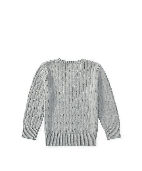 POLO RALPH LAUREN CHILDRENSWEAR(ポロ ラルフ ローレン チルドレンズウェア)の「ケーブルニット コットン セーター(ニット/セーター・キッズ・レッド/ネイビー/グレー・4T/3T)」の10枚目の写真
