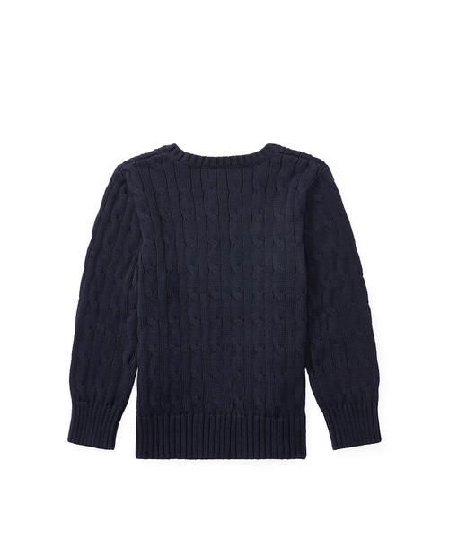 POLO RALPH LAUREN CHILDRENSWEAR(ポロ ラルフ ローレン チルドレンズウェア)の「ケーブルニット コットン セーター(ニット/セーター・キッズ・レッド/ネイビー/グレー・4T/3T)」の14枚目の写真
