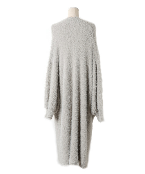 Luz Llena（ラズレナ）の「フェザーニットロングカーディガン（カーディガン/ボレロ・レディース・オフホワイト/グレー/スモークピンク・MEDIUM）」の4枚目の写真