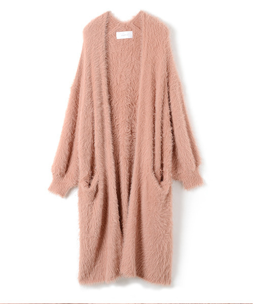 Luz Llena（ラズレナ）の「フェザーニットロングカーディガン（カーディガン/ボレロ・レディース・オフホワイト/グレー/スモークピンク・MEDIUM）」の15枚目の写真