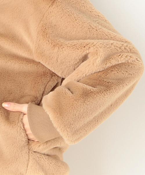 Another Edition（アナザーエディション）の「フェイクボアZIP BZ（ブルゾン・レディース・ベージュ・FREE）」の7枚目の写真