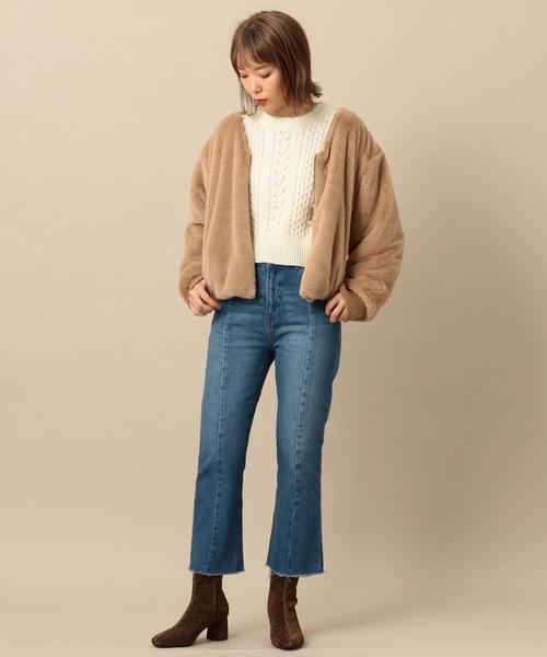 Another Edition（アナザーエディション）の「フェイクボアZIP BZ（ブルゾン・レディース・ベージュ・FREE）」の16枚目の写真