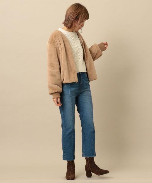 Another Edition（アナザーエディション）の「フェイクボアZIP BZ（ブルゾン・レディース・ベージュ・FREE）」の15枚目の写真