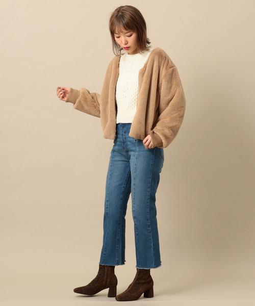 Another Edition（アナザーエディション）の「フェイクボアZIP BZ（ブルゾン・レディース・ベージュ・FREE）」の14枚目の写真