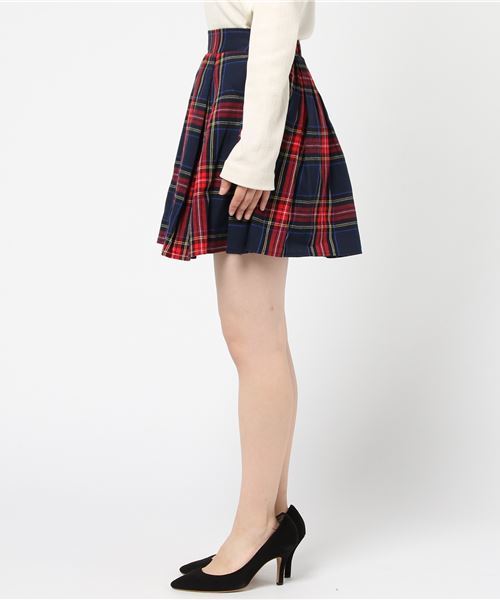 PUNYUS（プニュズ）の「タータンチェックプリーツスカート（スカート・レディース・ブルー系その他2/レッド系その他2・1/2/3/4）」の3枚目の写真