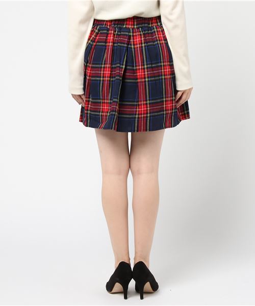 PUNYUS（プニュズ）の「タータンチェックプリーツスカート（スカート・レディース・ブルー系その他2/レッド系その他2・1/2/3/4）」の4枚目の写真