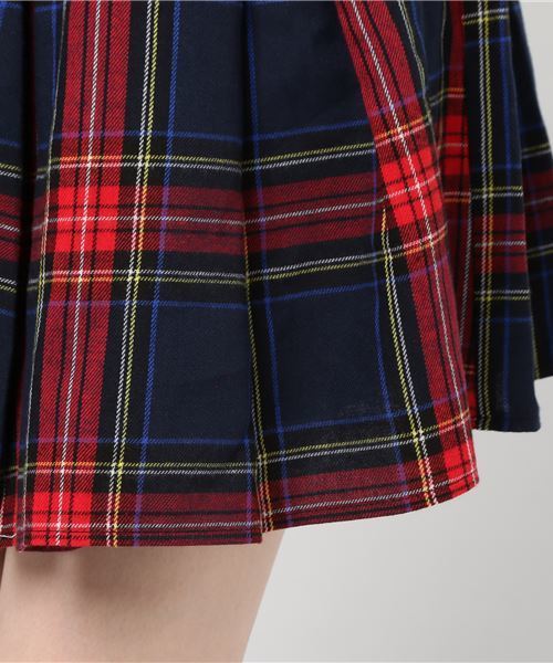 PUNYUS（プニュズ）の「タータンチェックプリーツスカート（スカート・レディース・ブルー系その他2/レッド系その他2・1/2/3/4）」の7枚目の写真
