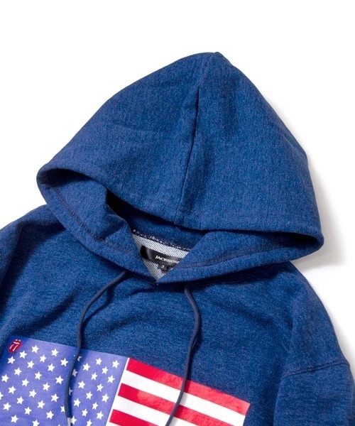 JACKROSE(ジャックローズ)の「ローリングストーンズ USA・フラッグ スタッズパーカー(パーカー・メンズ・ブラック/グレー/インディゴブルー・M/L/XL)」の15枚目の写真