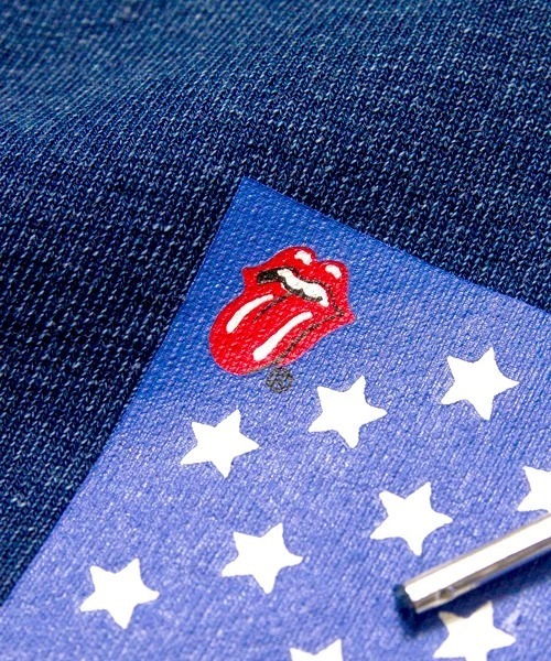 JACKROSE(ジャックローズ)の「ローリングストーンズ USA・フラッグ スタッズパーカー(パーカー・メンズ・ブラック/グレー/インディゴブルー・M/L/XL)」の12枚目の写真
