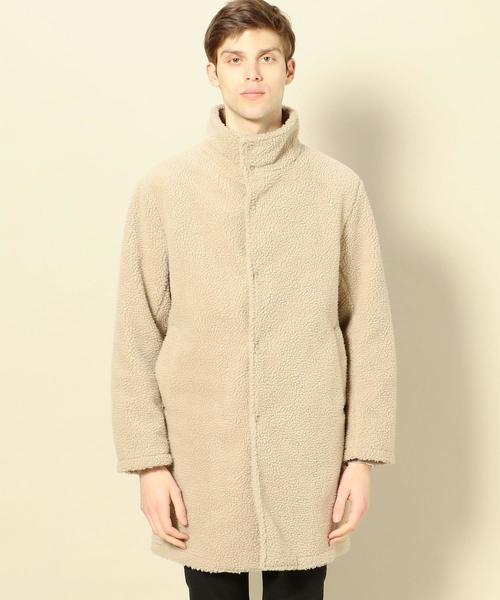 BEAUTY&YOUTH UNITED ARROWS（ビューティーアンドユースユナイテッドアローズ）の「BY ボア レイズドネック コート ◆（モッズコート・メンズ・ベージュ/ブラック・LARGE/MEDIUM/SMALL/X-LARGE）」の13枚目の写真