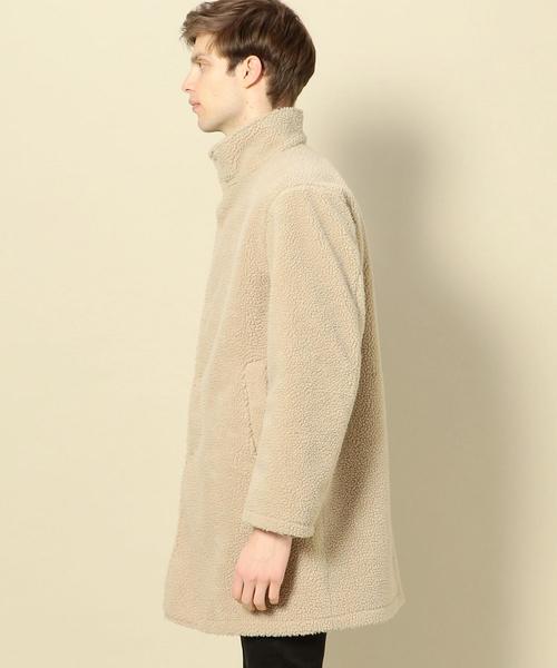 BEAUTY&YOUTH UNITED ARROWS（ビューティーアンドユースユナイテッドアローズ）の「BY ボア レイズドネック コート ◆（モッズコート・メンズ・ベージュ/ブラック・LARGE/MEDIUM/SMALL/X-LARGE）」の14枚目の写真