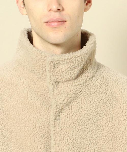 BEAUTY&YOUTH UNITED ARROWS（ビューティーアンドユースユナイテッドアローズ）の「BY ボア レイズドネック コート ◆（モッズコート・メンズ・ベージュ/ブラック・LARGE/MEDIUM/SMALL/X-LARGE）」の6枚目の写真