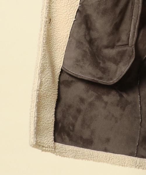 BEAUTY&YOUTH UNITED ARROWS（ビューティーアンドユースユナイテッドアローズ）の「BY ボア レイズドネック コート ◆（モッズコート・メンズ・ベージュ/ブラック・LARGE/MEDIUM/SMALL/X-LARGE）」の8枚目の写真