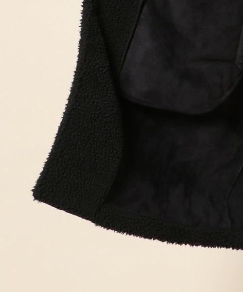 BEAUTY&YOUTH UNITED ARROWS（ビューティーアンドユースユナイテッドアローズ）の「BY ボア レイズドネック コート ◆（モッズコート・メンズ・ベージュ/ブラック・LARGE/MEDIUM/SMALL/X-LARGE）」の3枚目の写真