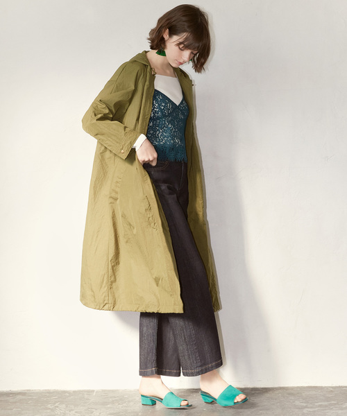 N.（N. Natural Beauty Basic）（エヌエヌナチュラルビューティーベーシック）の「◆ミリタリーロングコート（ミリタリージャケット・レディース・ネイビー/カーキ・MEDIUM）」の10枚目の写真