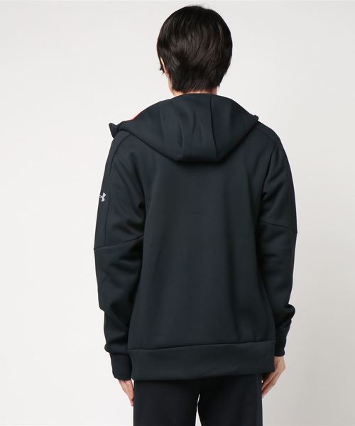UNDER ARMOUR（アンダーアーマー）の「メンズ トレーニングパーカー / ニットフルジップフーディー（パーカー・メンズ・ライトグレー/ブラック/ネイビー/レッド・L/M/S/XL/XXL）」の6枚目の写真