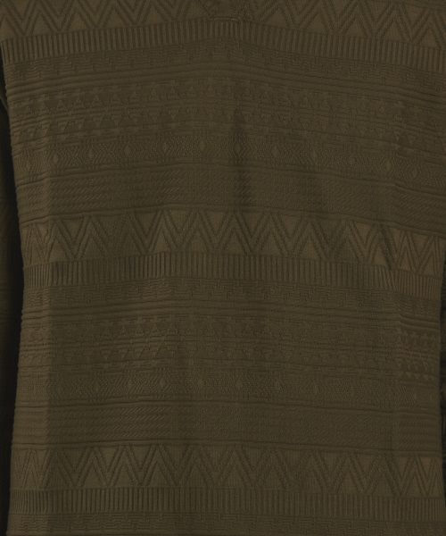 5351 POUR LES HOMMES(ゴーサンゴーイチプールオム)の「NativeリンクスVネックカットソー(Tシャツ/カットソー・メンズ・ホワイト/ブラック/レッド/カーキ・44/46/48)」の13枚目の写真