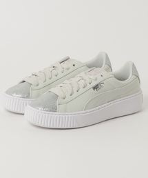 puma basket platform canvas