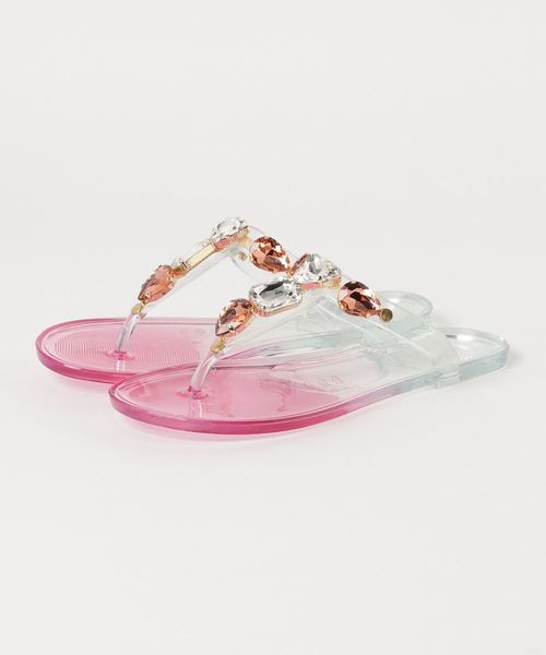 チャイハネ(チャイハネ)の「【チャイハネ】クリアビジュートングサンダル(サンダル・レディース・ブルー/ピンク/イエロー・LARGE/MEDIUM)」の11枚目の写真