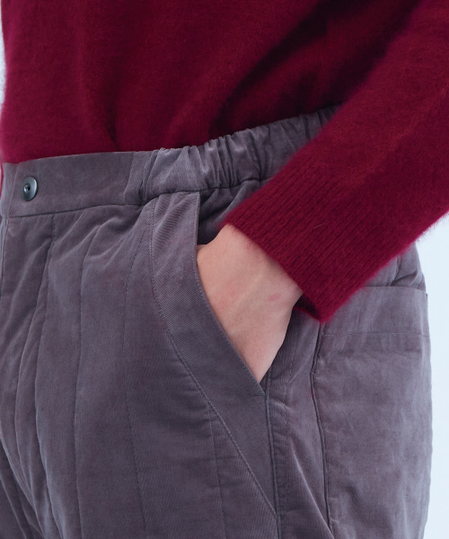 ABAHOUSE（アバハウス）の「【MYSELF ABAHOUSE】ストライプキルトウォームアップパンツ（その他パンツ・メンズ・グレー/チャコールグレー/ボルドー/モカ・S/M/L）」の6枚目の写真