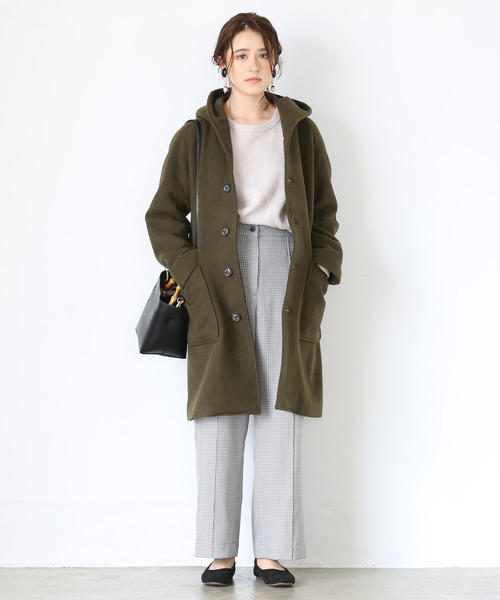 coen（コーエン）の「チェックセミワイドパンツ（その他パンツ・レディース・ブラウン/ブラック・LARGE/MEDIUM/SMALL）」の8枚目の写真