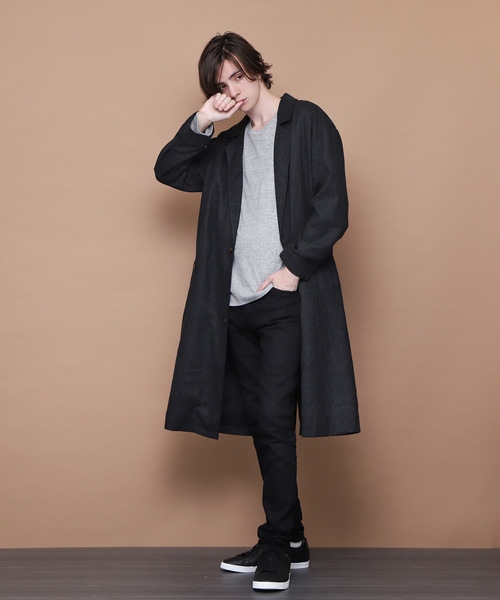 セール シャドーチェックロング丈オーバーチェスターコート チェスターコート Emma Clothes エマクローズ のファッション通販 Zozotown