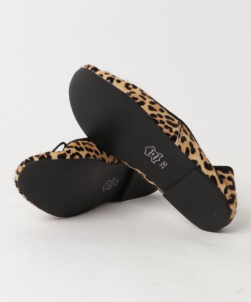 DouDou（ドゥドゥ）の「レオパードハラコフラットシューズ（パンプス・レディース・ベージュ・23/24.5/23.5/25cm/22.5cm）」の2枚目の写真