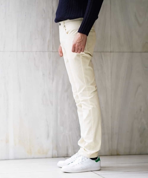 MICHEL KLEIN HOMME   （ミッシェルクランオム）の「パンツ（ビアンカラーニ コーデュロイ）（その他パンツ・メンズ・ブラック/ホワイト・46/48）」の4枚目の写真