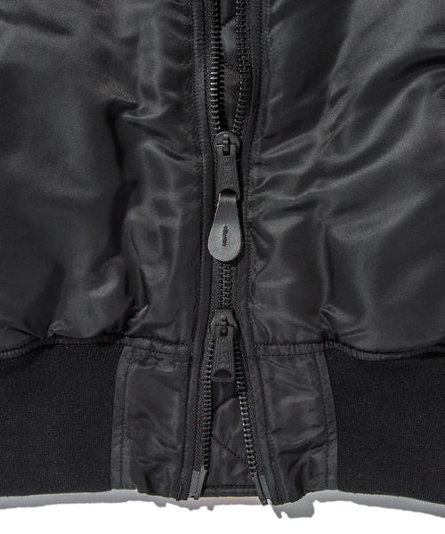 Alpha Industries（アルファインダストリーズ）の「＜ALPHA × monkey time＞ SIDE ZIP MA-1/ブルゾン（MA-1・メンズ・グレー/ブラック・LARGE/XX-LARGE/X-LARGE/MEDIUM）」の12枚目の写真