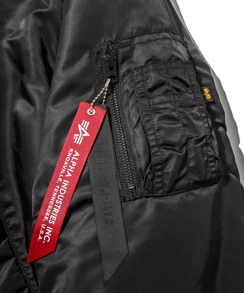 ALPHA（アルファ）の「＜ALPHA × monkey time＞ SIDE ZIP MA-1