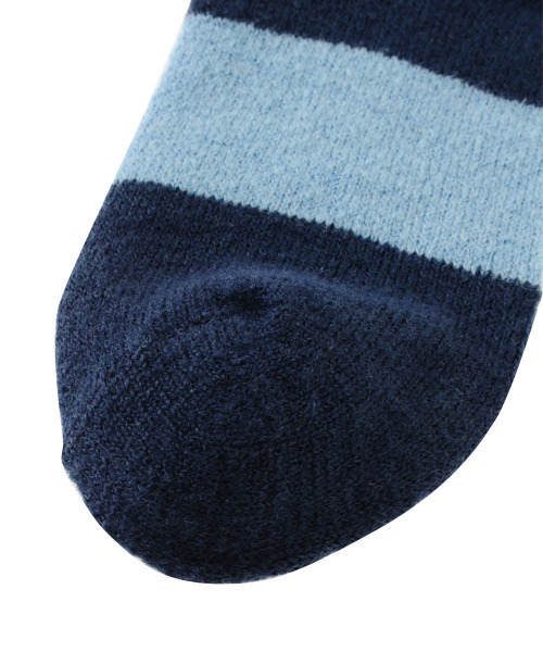 Candy Stripper（キャンディストリッパー）の「INVERSE LOGO BORDER ソックス（ソックス/靴下・レディース・ブラック/ネイビー/ピンク・FREE）」の7枚目の写真