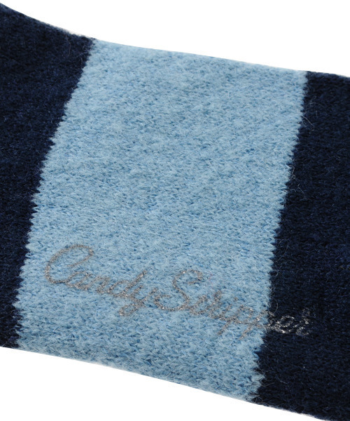 Candy Stripper（キャンディストリッパー）の「INVERSE LOGO BORDER ソックス（ソックス/靴下・レディース・ブラック/ネイビー/ピンク・FREE）」の10枚目の写真