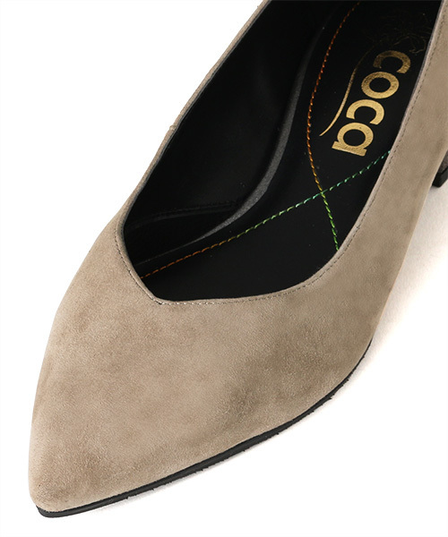 coca(ANDEX shoes product)(コカ)の「coca/ コカ ローヒール ポインテッドトゥ パンプス 119002(パンプス・レディース・ブラック/ホワイト/ベージュ/パープル・22.5cm/24.5cm/23.0cm/23.5cm/24.0cm/22cm)」の9枚目の写真