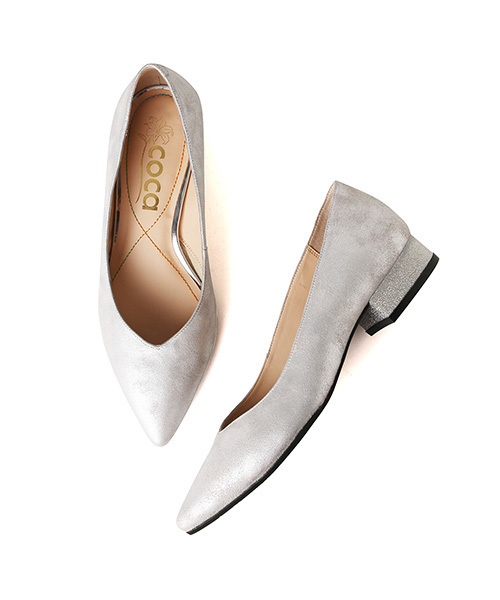 coca(ANDEX shoes product)(コカ)の「coca/ コカ ローヒール ポインテッドトゥ パンプス 119002(パンプス・レディース・ブラック/ホワイト/ベージュ/パープル・22.5cm/24.5cm/23.0cm/23.5cm/24.0cm/22cm)」の12枚目の写真