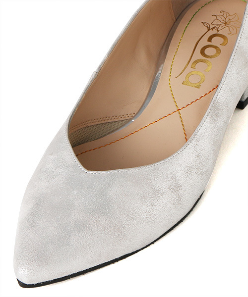 coca(ANDEX shoes product)(コカ)の「coca/ コカ ローヒール ポインテッドトゥ パンプス 119002(パンプス・レディース・ブラック/ホワイト/ベージュ/パープル・22.5cm/24.5cm/23.0cm/23.5cm/24.0cm/22cm)」の15枚目の写真