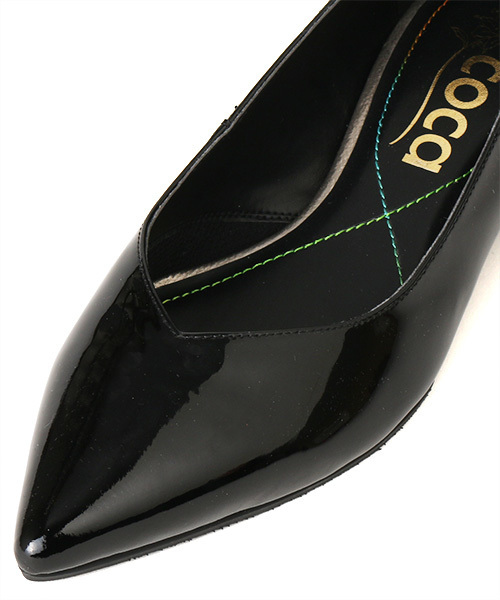 coca(ANDEX shoes product)(コカ)の「coca/ コカ ローヒール ポインテッドトゥ パンプス 119002(パンプス・レディース・ブラック/ホワイト/ベージュ/パープル・22.5cm/24.5cm/23.0cm/23.5cm/24.0cm/22cm)」の22枚目の写真