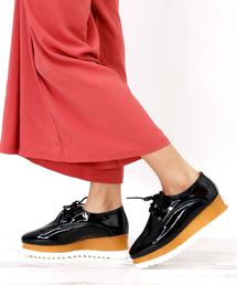 attagirl | 厚底 ウェッジヒール レースアップ シューズ(ドレスシューズ)