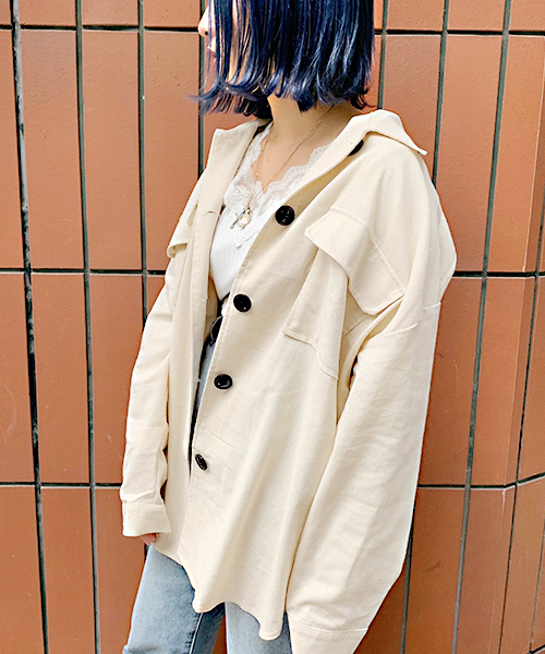 apres jour（アプレジュール）の「アソートビッグシャツ【ZOZOTOWN限定アイテム】（シャツ/ブラウス・レディース・その他/ライトベージュ/ベージュ/ラベンダー/モカ/ブラウン系その他/ナチュラル/ピンクベージュ・フリー）」の16枚目の写真