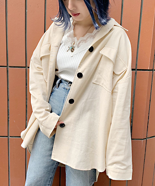 apres jour（アプレジュール）の「アソートビッグシャツ【ZOZOTOWN限定アイテム】（シャツ/ブラウス・レディース・その他/ライトベージュ/ベージュ/ラベンダー/モカ/ブラウン系その他/ナチュラル/ピンクベージュ・フリー）」の19枚目の写真