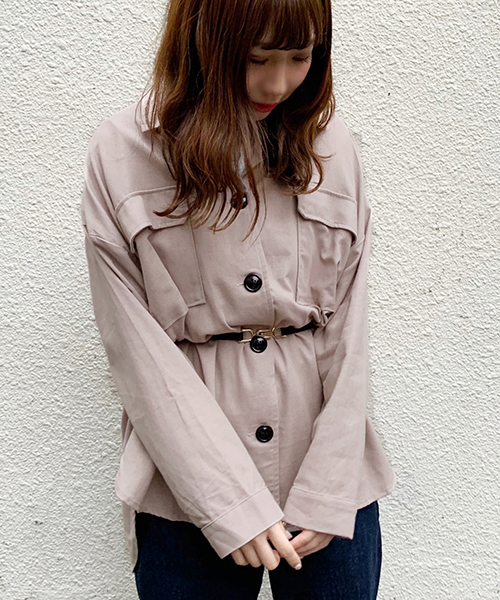 apres jour（アプレジュール）の「アソートビッグシャツ【ZOZOTOWN限定アイテム】（シャツ/ブラウス・レディース・その他/ライトベージュ/ベージュ/ラベンダー/モカ/ブラウン系その他/ナチュラル/ピンクベージュ・フリー）」の11枚目の写真