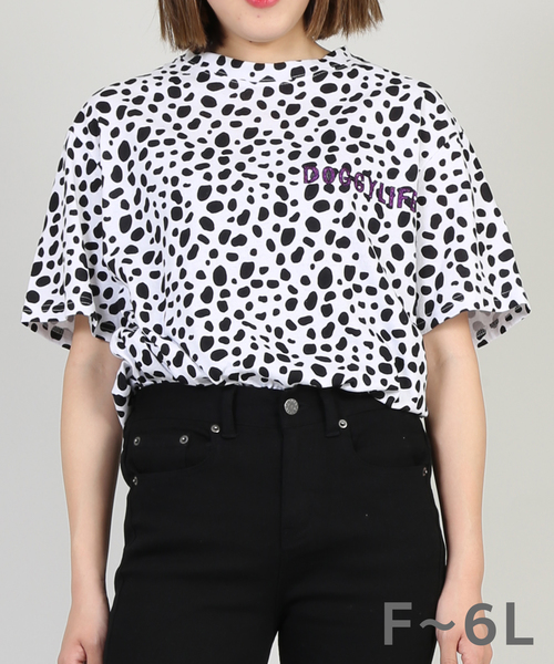 PUNYUS（プニュズ）の「DOGGYLIFEロゴTシャツ（Tシャツ/カットソー・レディース・ブラック/その他1・1/2/4/3）」の2枚目の写真