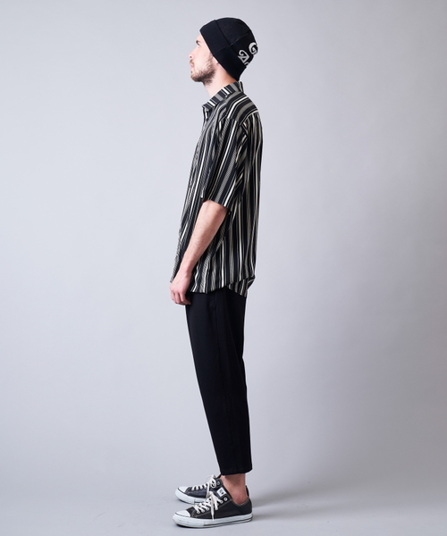 Luv maison（ラブメゾン）の「マルチストライプビッグシャツ（シャツ/ブラウス・メンズ・ホワイト/ブラック・M/L）」の20枚目の写真